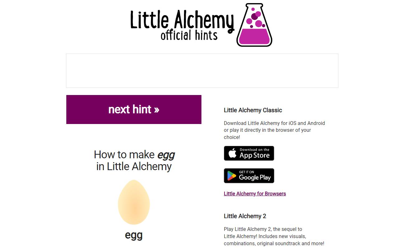 How to Make an Egg in Little Alchemy